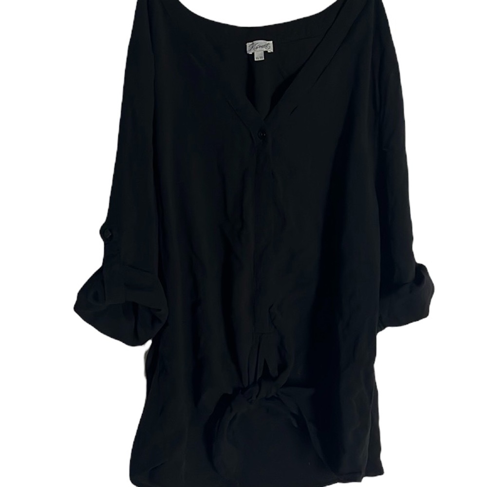 | KISMET | Front tie blouse.